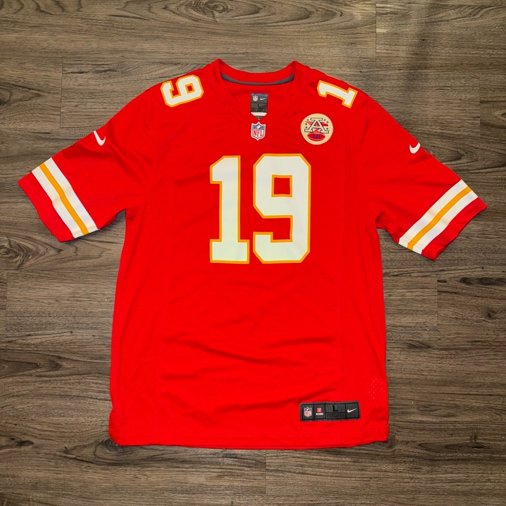 Jeremy Maclin #19 Kansas City Chiefs Red Nike On-Field Football Jersey Shirt L